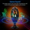 Edge Collections - Black - Wireless LED Flame Speaker for Outdoor Ambiance - 1 Piece